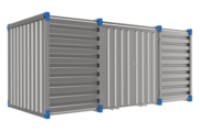Container 5 m – double-wing door in side wall - BLUE