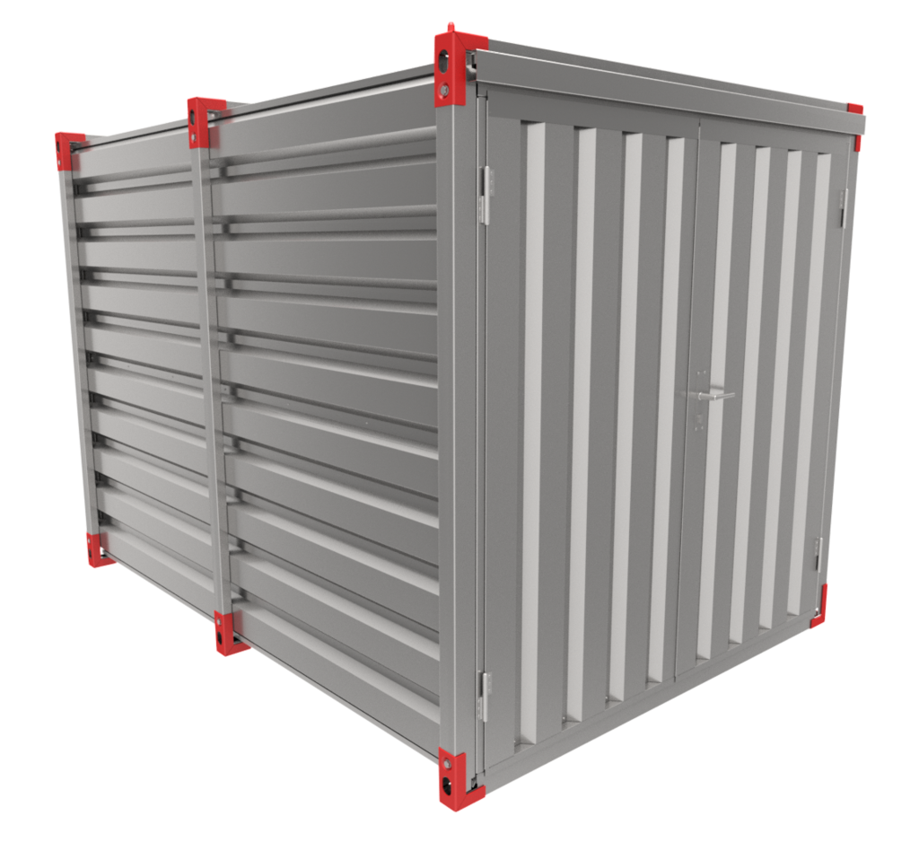 Container 3 m – double-wing door in front side