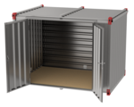 Container 3 m – double-wing door in side wall