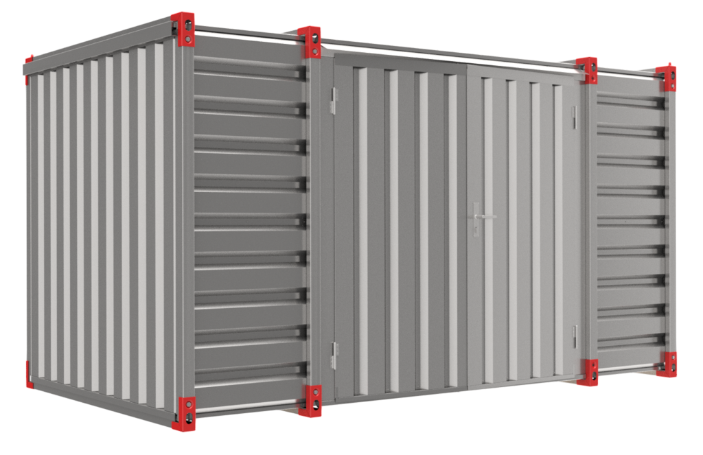 Container 4 m – double-wing door in side wall