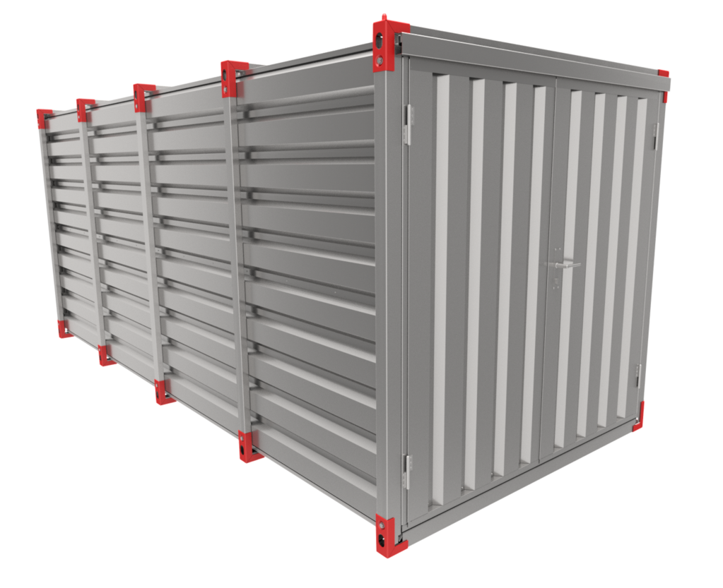 Container 5 m – double-wing door in front side
