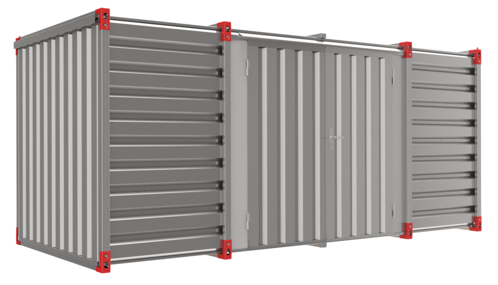 Container 5 m – double-wing door in side wall