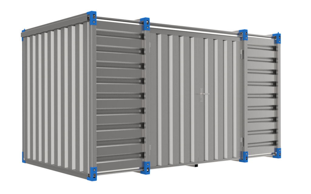container 4 m side doubledoor - BLUE.png