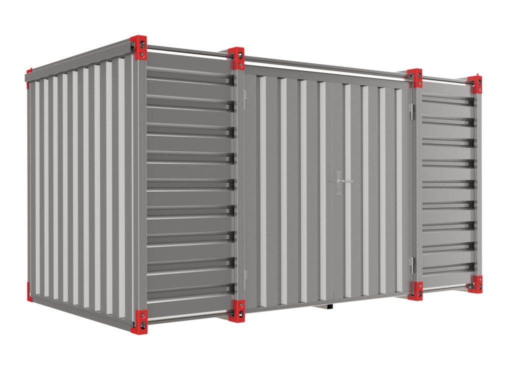 Container 4 m – double-wing door in side wall